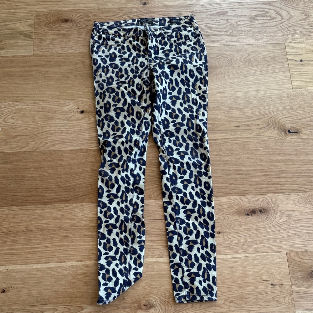 Scotch & Soda leopard print skinny’s size 27